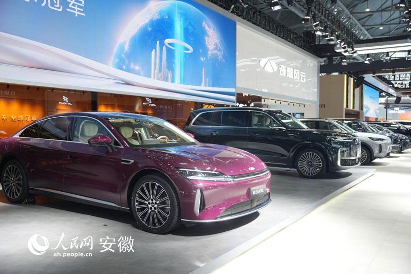車展上展示的新能源汽車。人民網記者 王銳攝