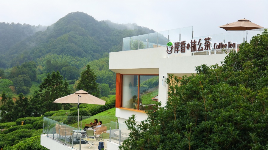 “岸香·抹么茶”村咖。金寨县文旅体局供图
