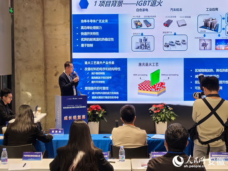 复赛项目路演展示。人民网记者 汪瑞华摄