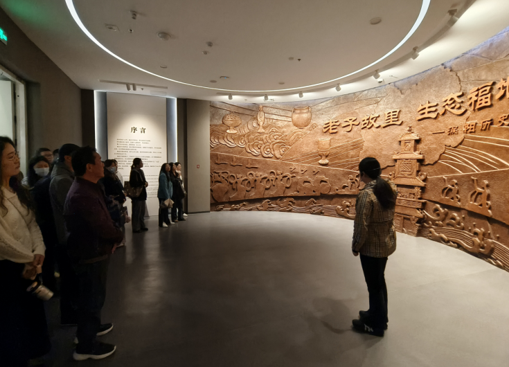 培训班学员在涡阳博物馆实地调研参观。涡阳县委宣传部供图