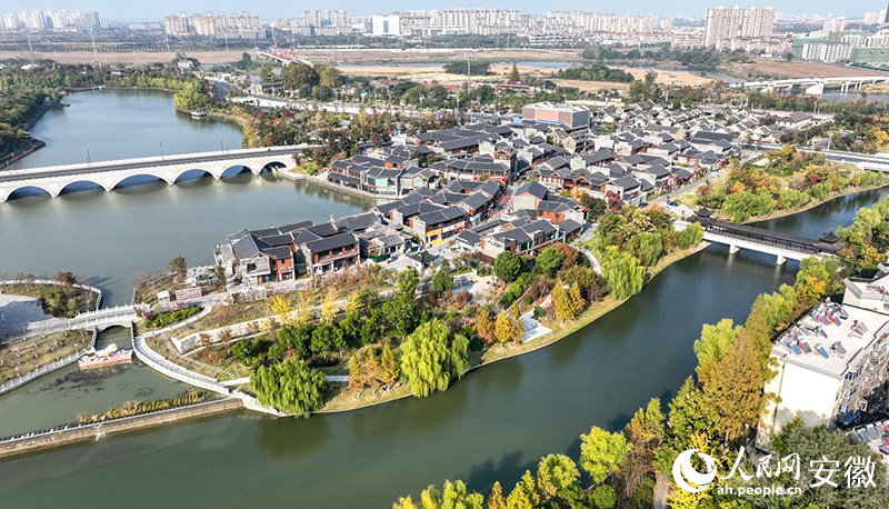 俯瞰滁州市琅琊區的遵陽街。人民網記者 陶濤攝