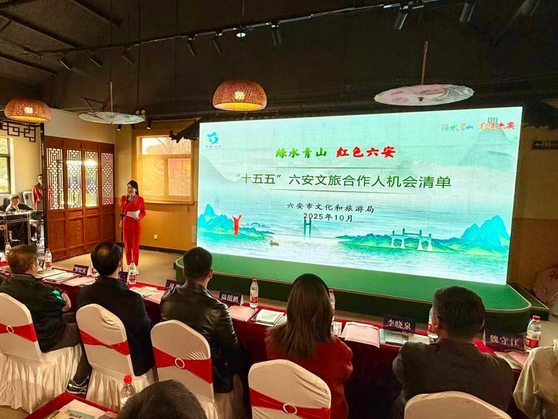 文旅推介官发布“十五五”六安文旅合作人机会清单。李显阳摄