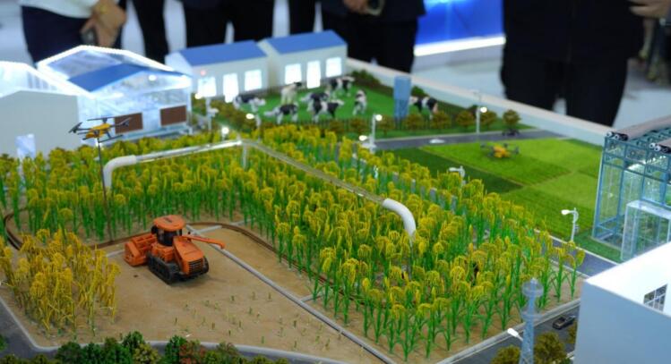 智慧农业沙盘。