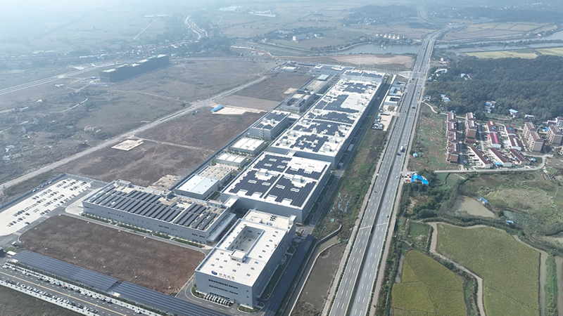 航拍得壹能源新厂房。枞阳县委宣传部供图