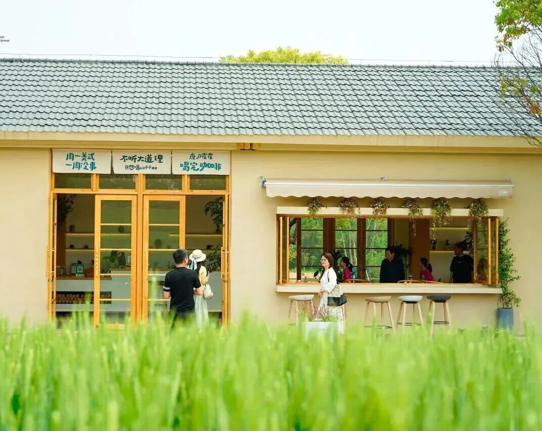 市民打卡崔崗村主題咖啡館。廬陽文旅集團
