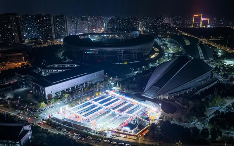 馬鞍山花山區：體育路夜市二期正式開業