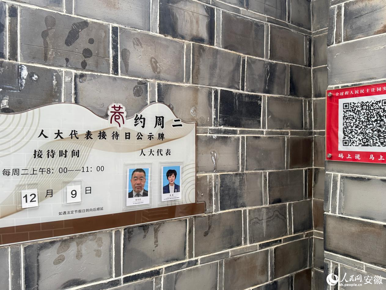 群众随时扫码,建议直达代表和实践站系统。人民网记者 吕欢欢摄