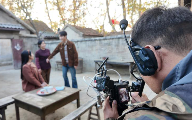 淮南市大通区：多部短剧在九龙岗历史文化街区取景
