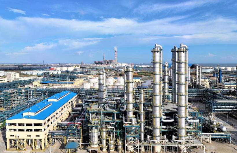 广西华谊能源化工有限公司工业气体岛项目乙二醇装置。东华公司供图