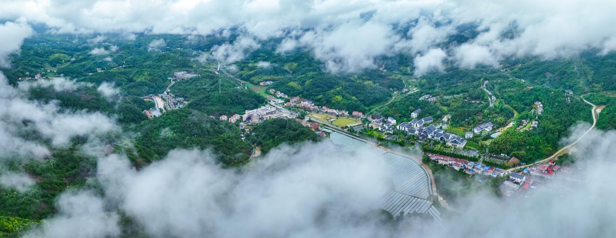 金安区九十里山水画廊核心区航拍。陈左摄