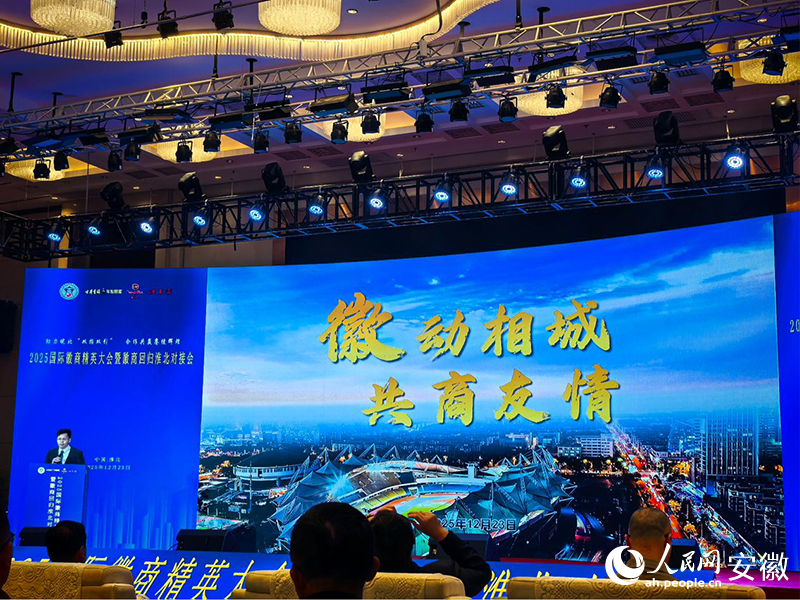 淮北市作宣传推介。人民网记者 吕欢欢摄