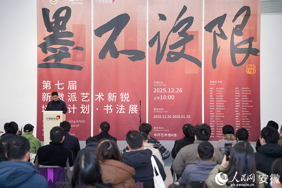 第七届新徽派艺术新锐培养计划·书画展合肥开展。人民网记者 王锐摄