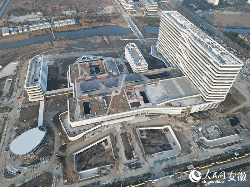 在建的首都医科大学附属北京天坛医院安徽医院。弋江区委宣传部供图