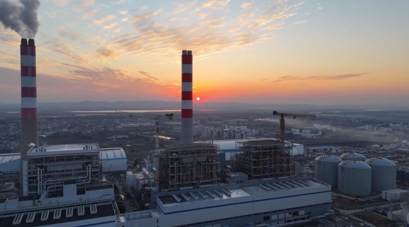 建设中的平电四期。平电四期项目部供图