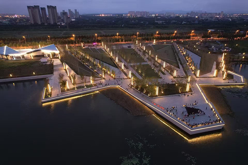 夜间渡江战役总前委旧址生态文化园。东城文传供图