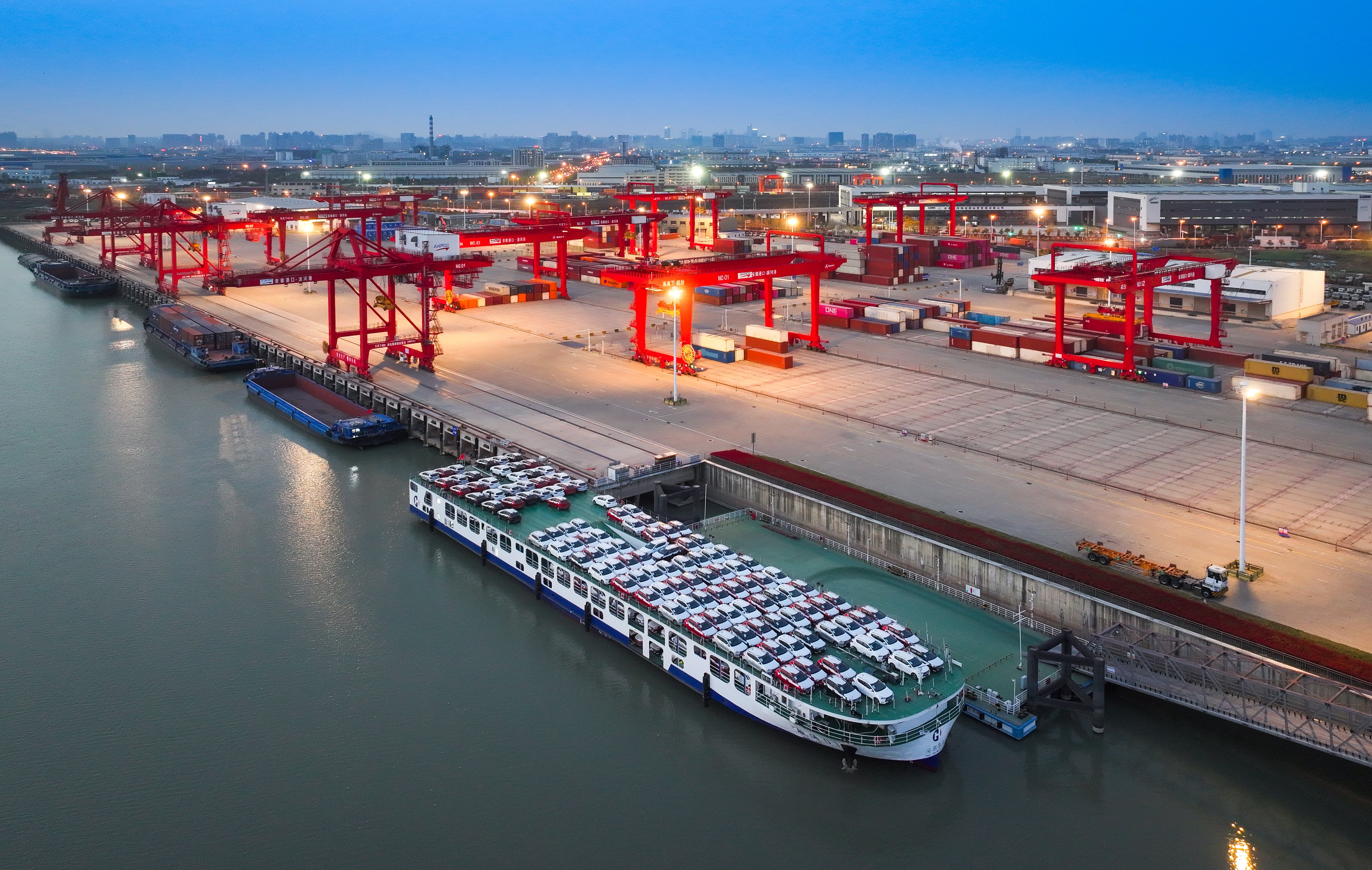 合肥派河物流园。王世保摄