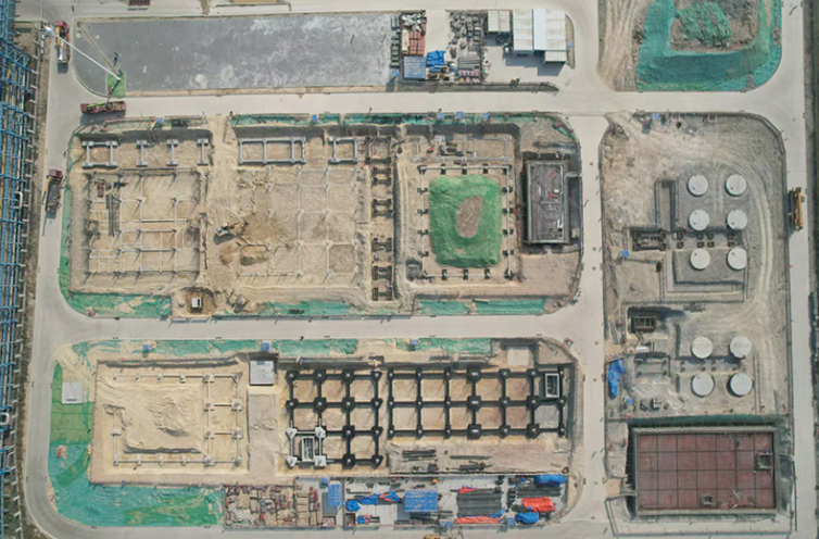 中国化学三化建承建的广西华谊新材料8#变电所送电成功。中国化学三化建供图