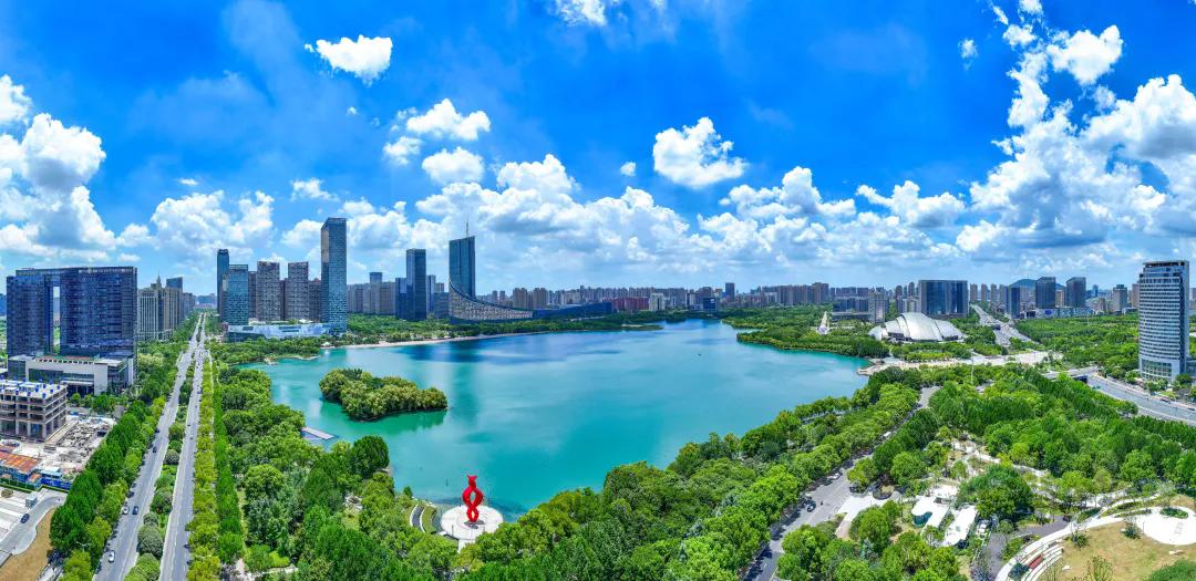 天鹅湖风光。蜀山区委宣传部供图