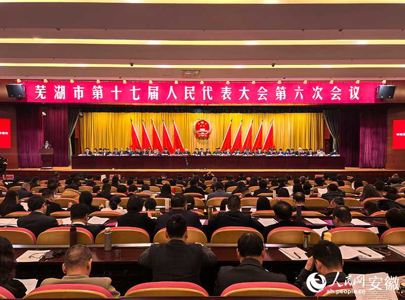 1月27日,芜湖市十七届人大六次会议开幕。人民网记者 汪瑞华摄