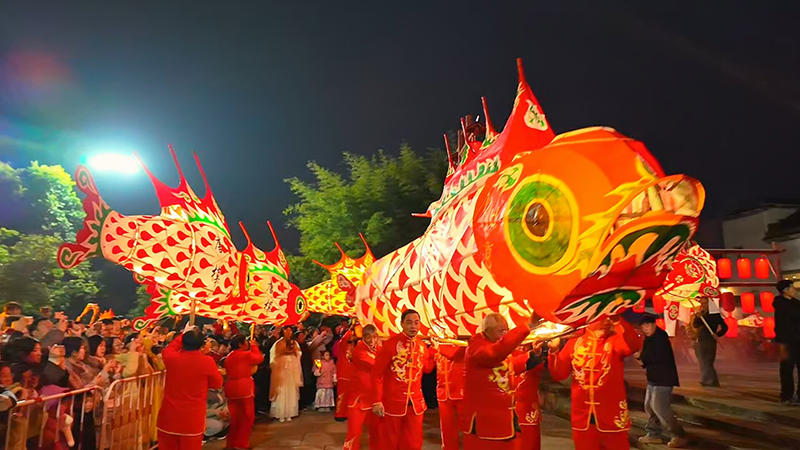 鱼灯巡游。徽萱摄