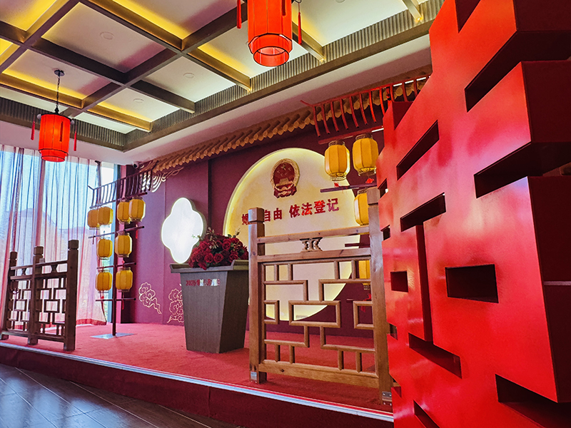 肥西縣派園婚姻登記處。合肥市民政局供圖