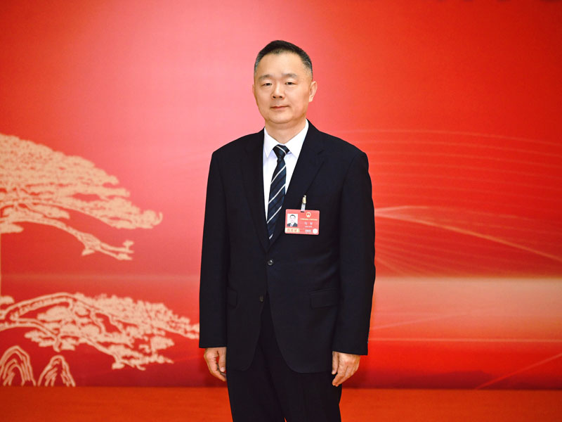 全國人大代表、蚌埠市委書記馬軍。蚌埠市委宣傳部供圖