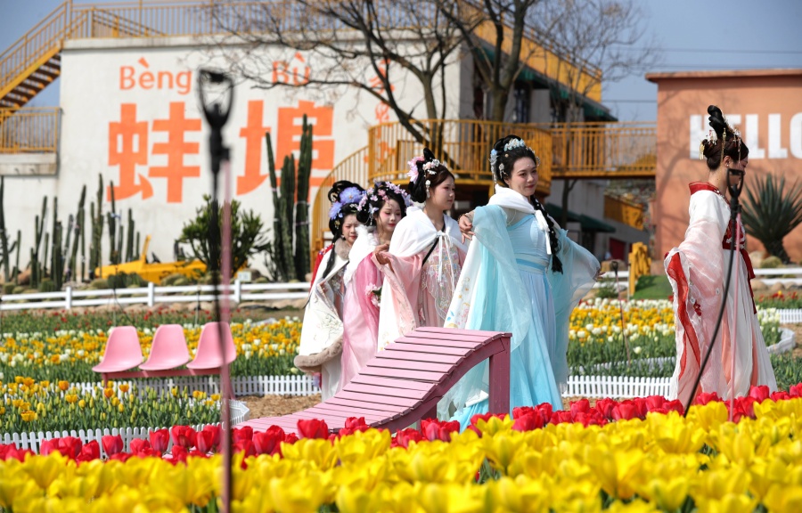 安徽蚌埠：“花仙”巡游 乐享周末【5】