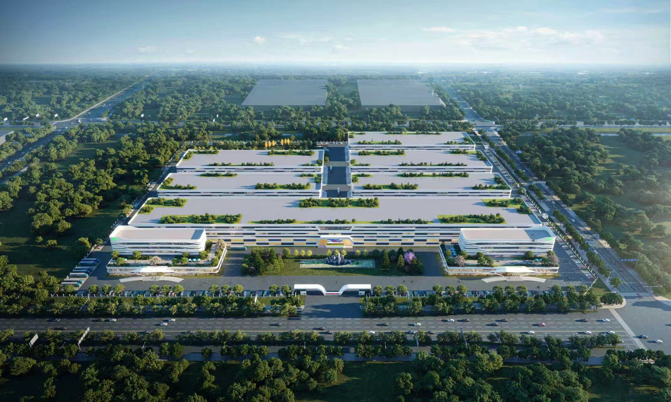 協和成·中藥大健康智慧工旅產業園效果圖。