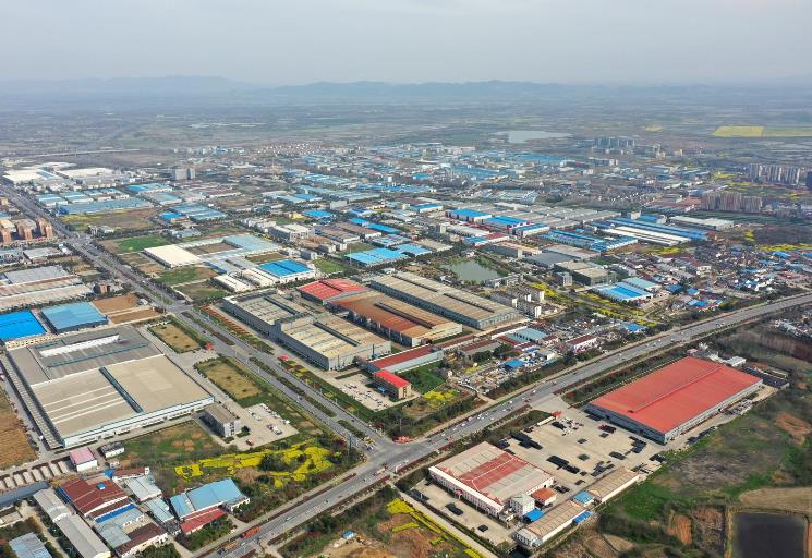 航拍的全椒经济开发区。全椒经开区供图