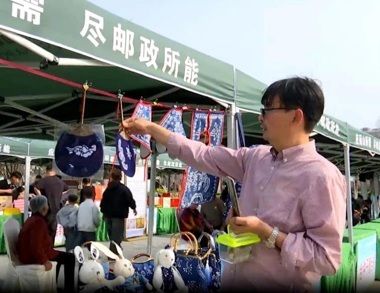 砀山蓝印花布。