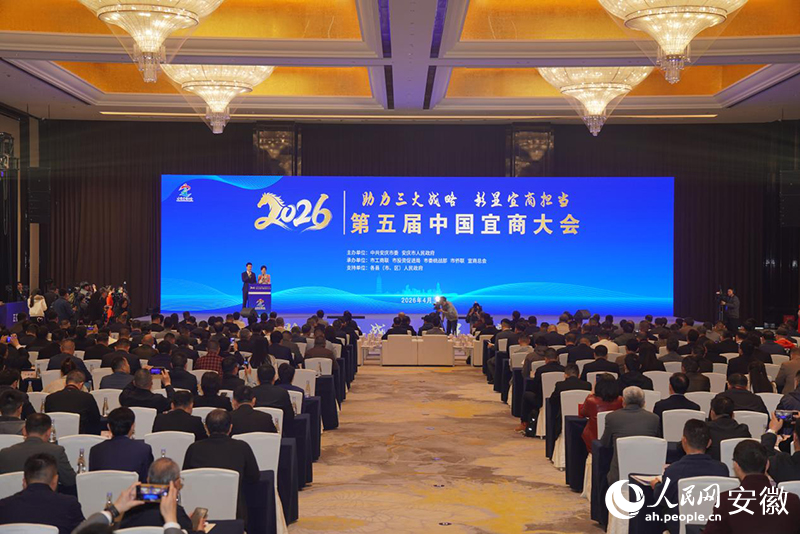 第五届中国宜商大会开幕式现场。人民网记者 陈若天摄