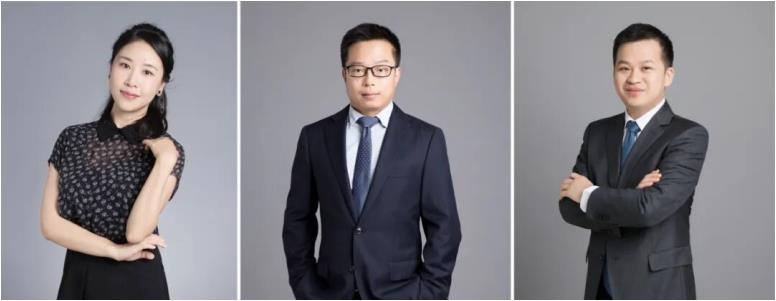 华富基金人工智能团队成员,从左至右:张娅、郜哲、李孝华。