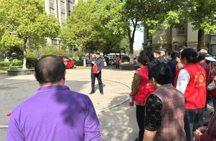 轄區消防演練。雙墩鎮供圖