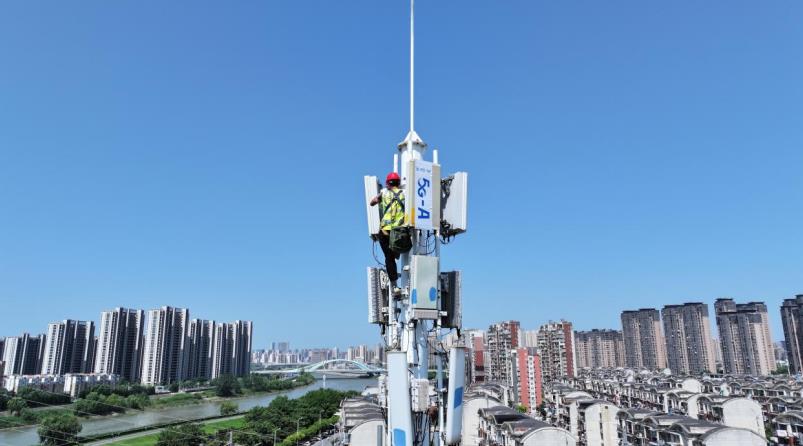 5G-A守护“五一”假期。安徽移动供图