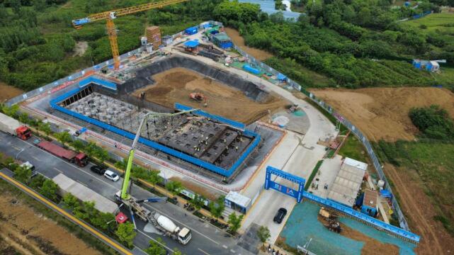 合肥大科學裝置片區供水泵站工程施工現場