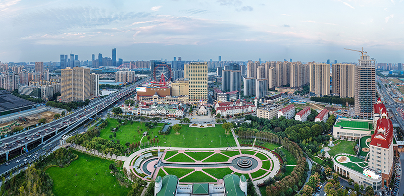 航拍合肥明珠广场。合肥经开区供图