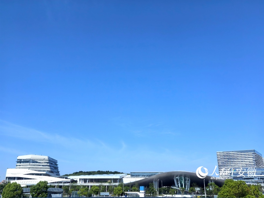 遠眺蕪湖神山文化科技產業園。人民網記者 汪瑞華攝