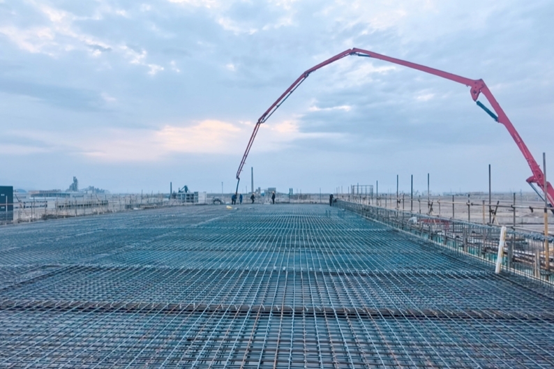 施工現場。中國化學三化建供圖