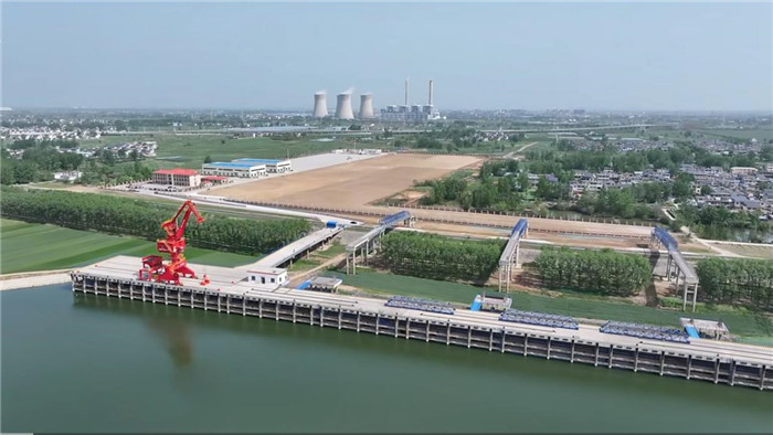 潘集區架河鎮境內的淮南港皖江物流綜合碼頭。
