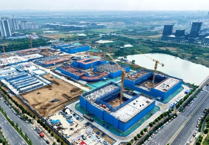 合肥九中高新校區項目航拍圖