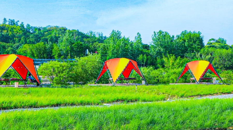 裕安区南焦湾露营基地。