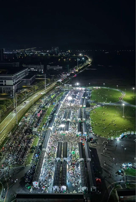 俯瞰蚌埠青春市集。蚌埠市文旅局供图