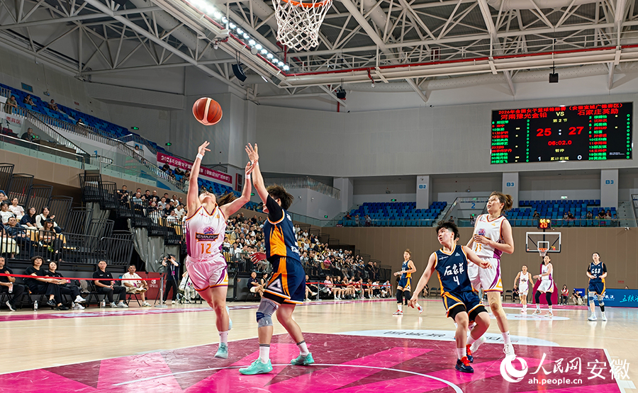 2026年全国女子篮球锦标赛广德赛区现场。人民网记者 陈若天摄