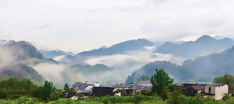 绩溪县家朋乡。绩溪县文旅局供图