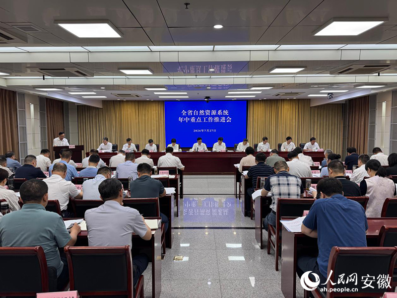 安徽省自然资源系统年中重点工作推进会。人民网记者 胡雨松摄
