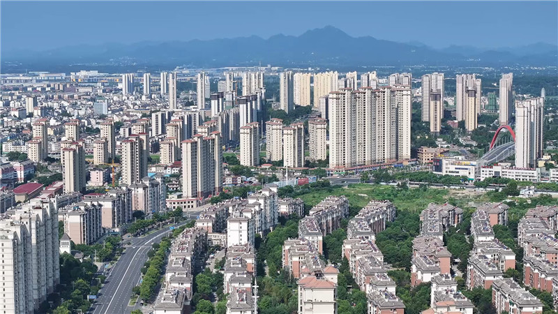 俯瞰南陵縣城一隅。南陵縣委宣傳部供圖
