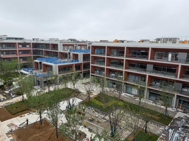 中国化学三化建合肥华侨城空港项目跑出履约“加速度”。中国化学三化建供图