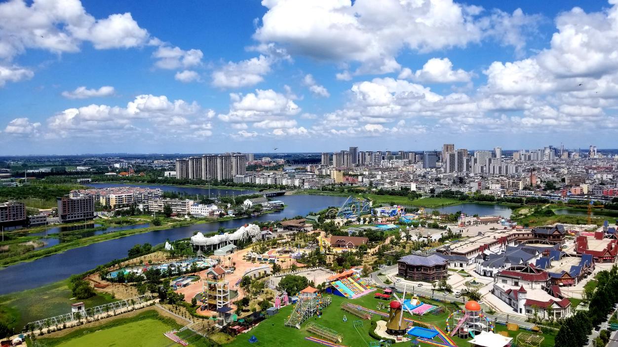 临泉县城市一角。赵怀勇供图
