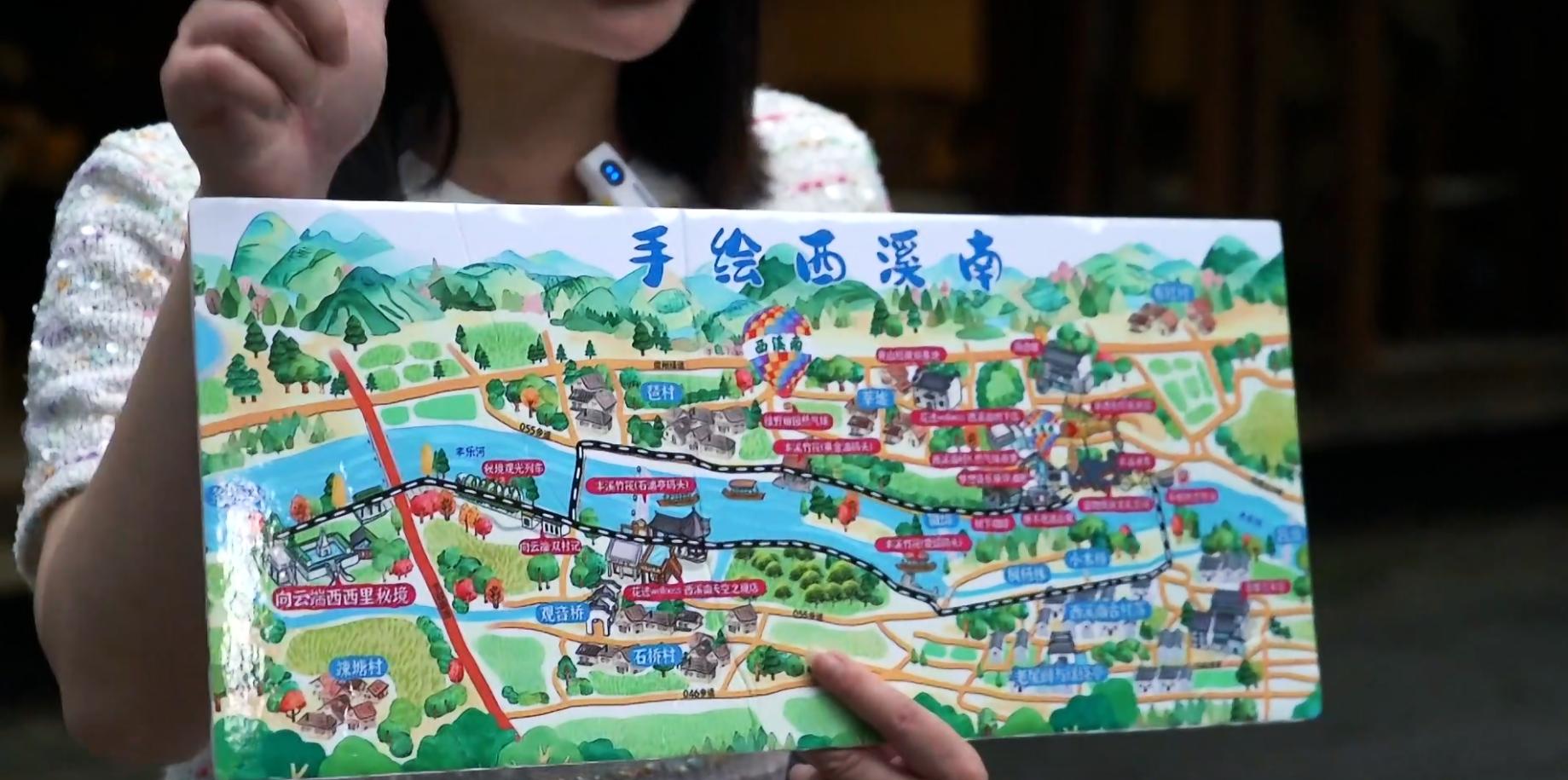 游客手绘西溪南。