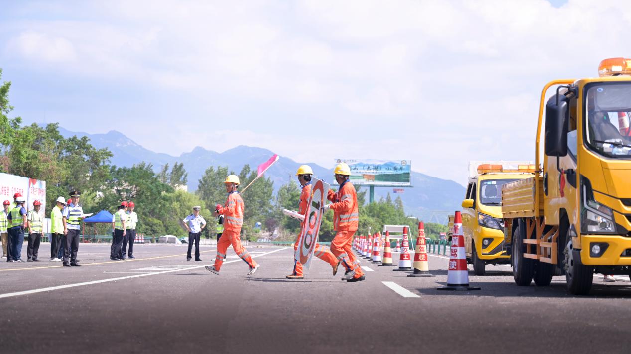 合安中心打造涉路作業安全實訓基地。合安中心供圖
